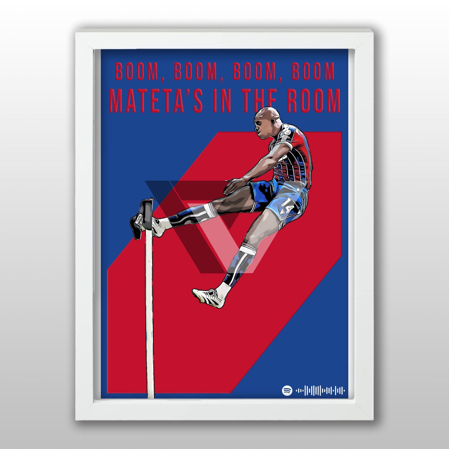 Crystal Palace Song Lyric A4 Poster - "Boom, Boom" | Football art decor