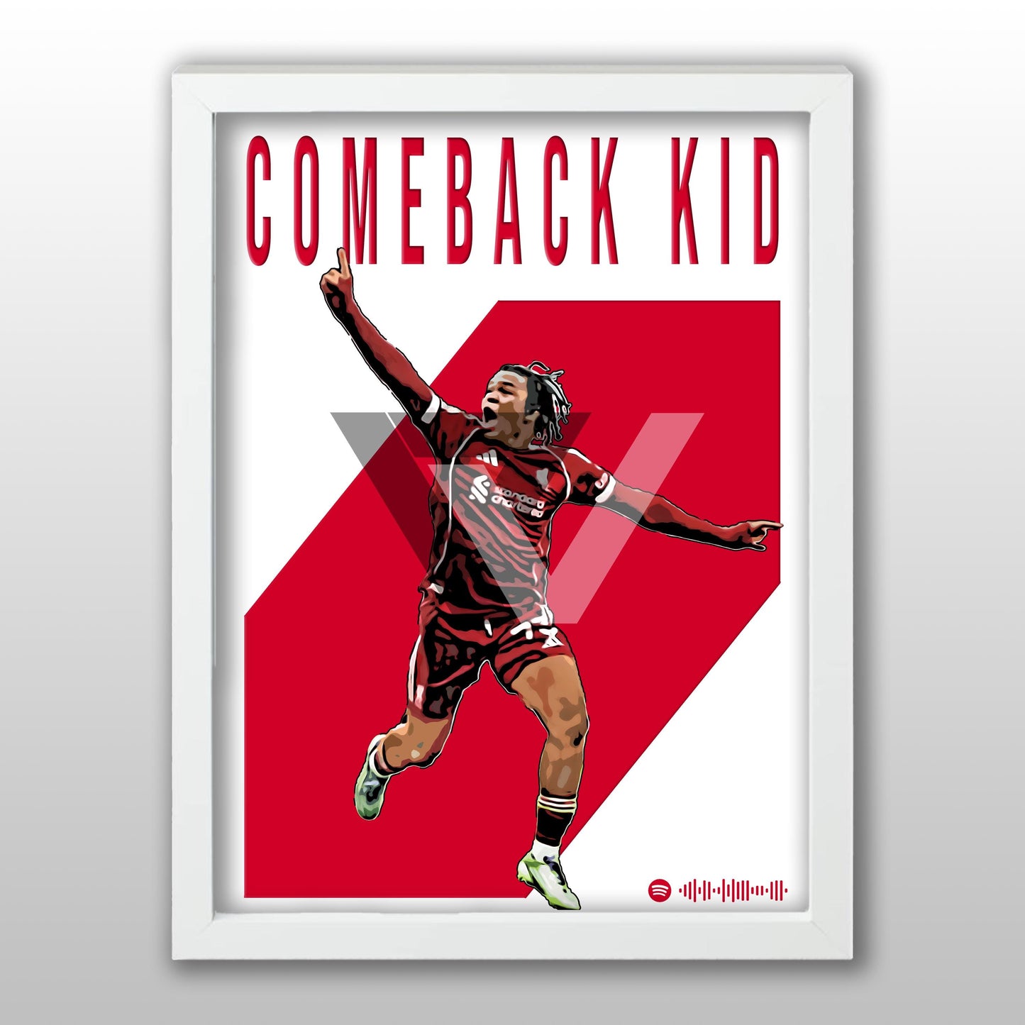 Liverpool Song Lyric A4 Poster - "Comeback" | Football art decor