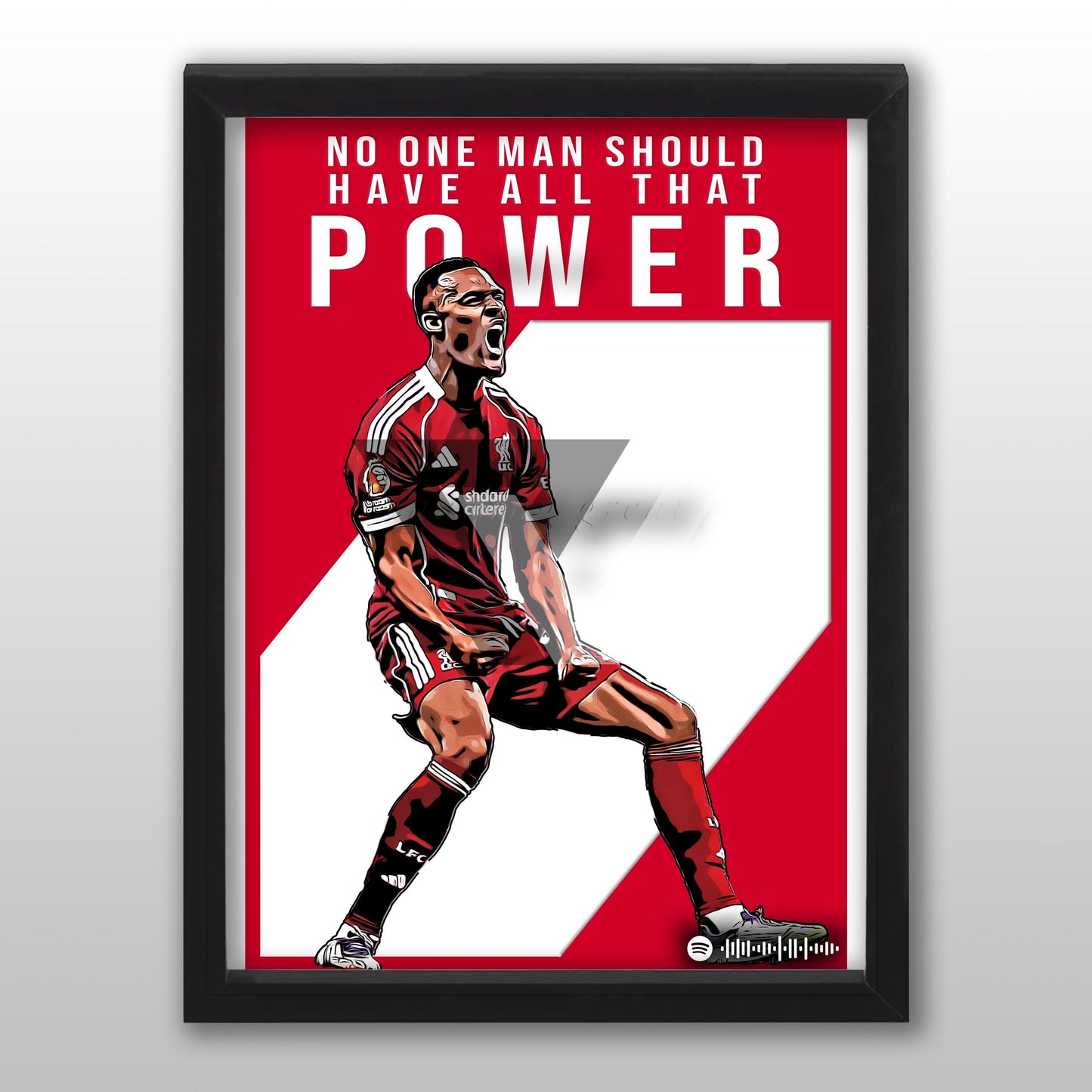 Liverpool Song Lyric A4 Poster - "Power" | Football art decor