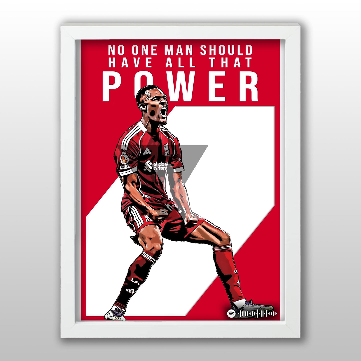 Liverpool Song Lyric A4 Poster - "Power" | Football art decor
